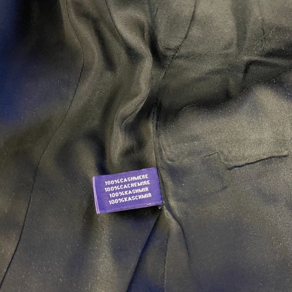 Ralph Lauren Collection Purple Label Cashmere Jacket Long Sleeve Blazer Women 4 - Picture 11 of 12